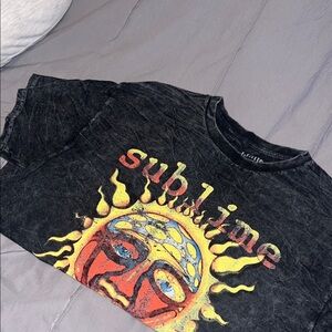 Sublime Black Vintage Sun Graphic Tee